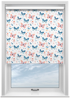 Butterfly Garden, Crystal - Roller Blind